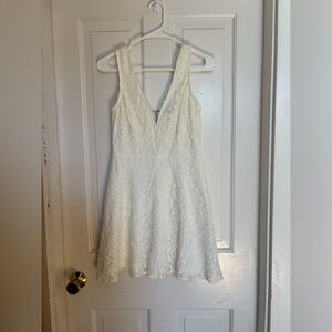 Lulus Mini White Lace Dress